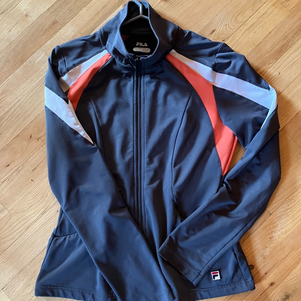 Fila Women's Gray and Red Utility Jacket